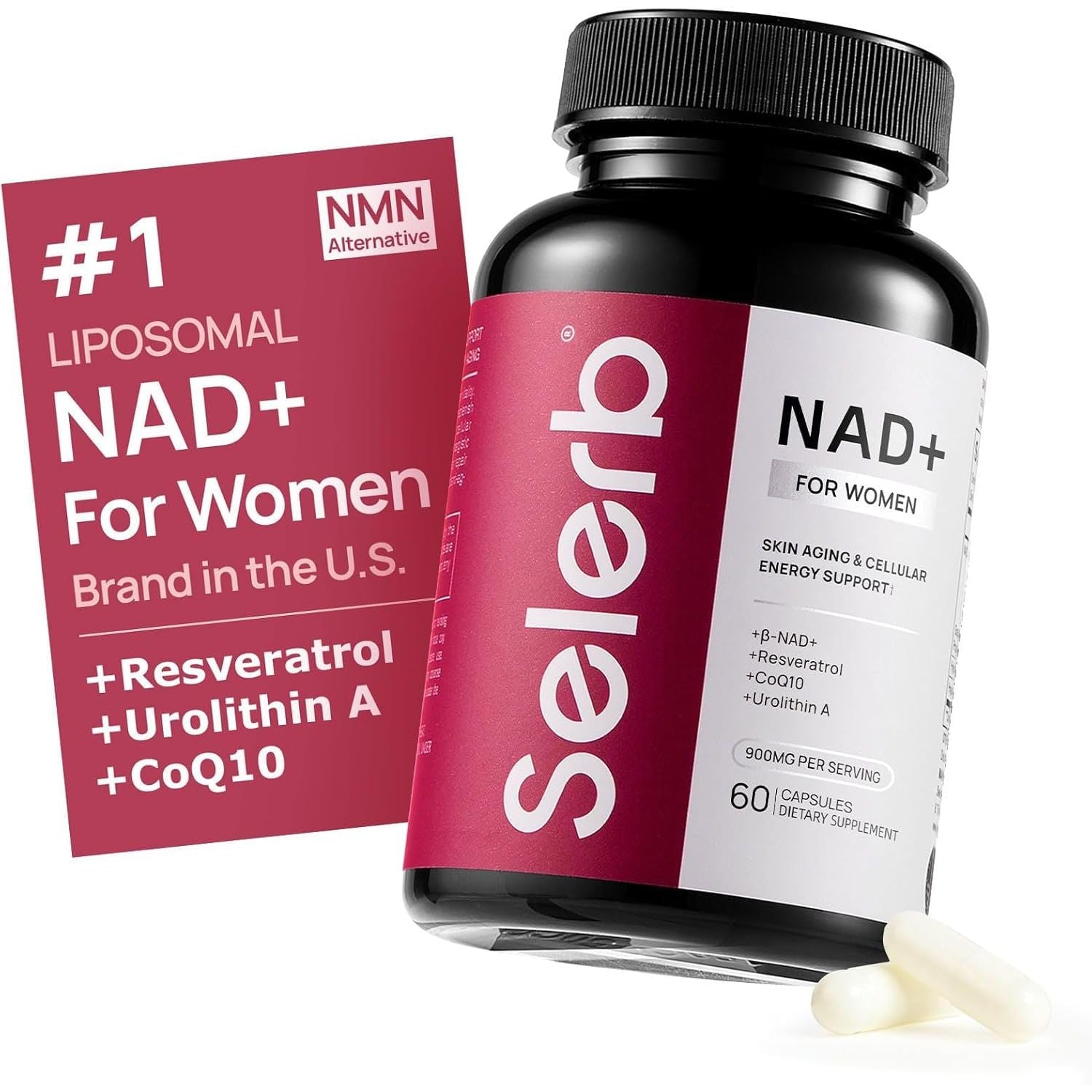 Selerb NAD+ for Women – 90 Capsules | Advanced Anti-Aging & Cellular Renewal Formula