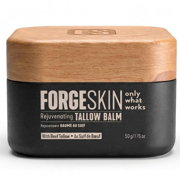 Forge Skin Face Tallow Balm for Men – 50g | Collagen-Infused Moisturiser for Hydration, Anti-Aging & Under-Eye Support