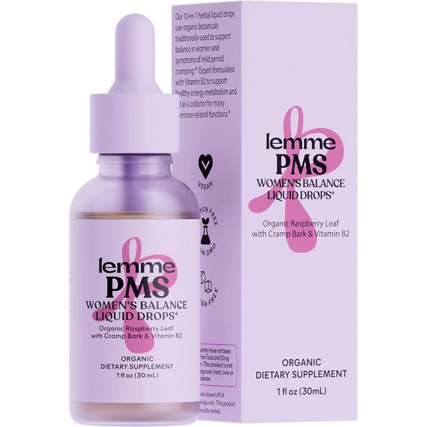 Lemme PMS Women's Balance Liquid Drops, PMS & Mild Period Cramping Relief - 30ml - Glam Global UKLemme