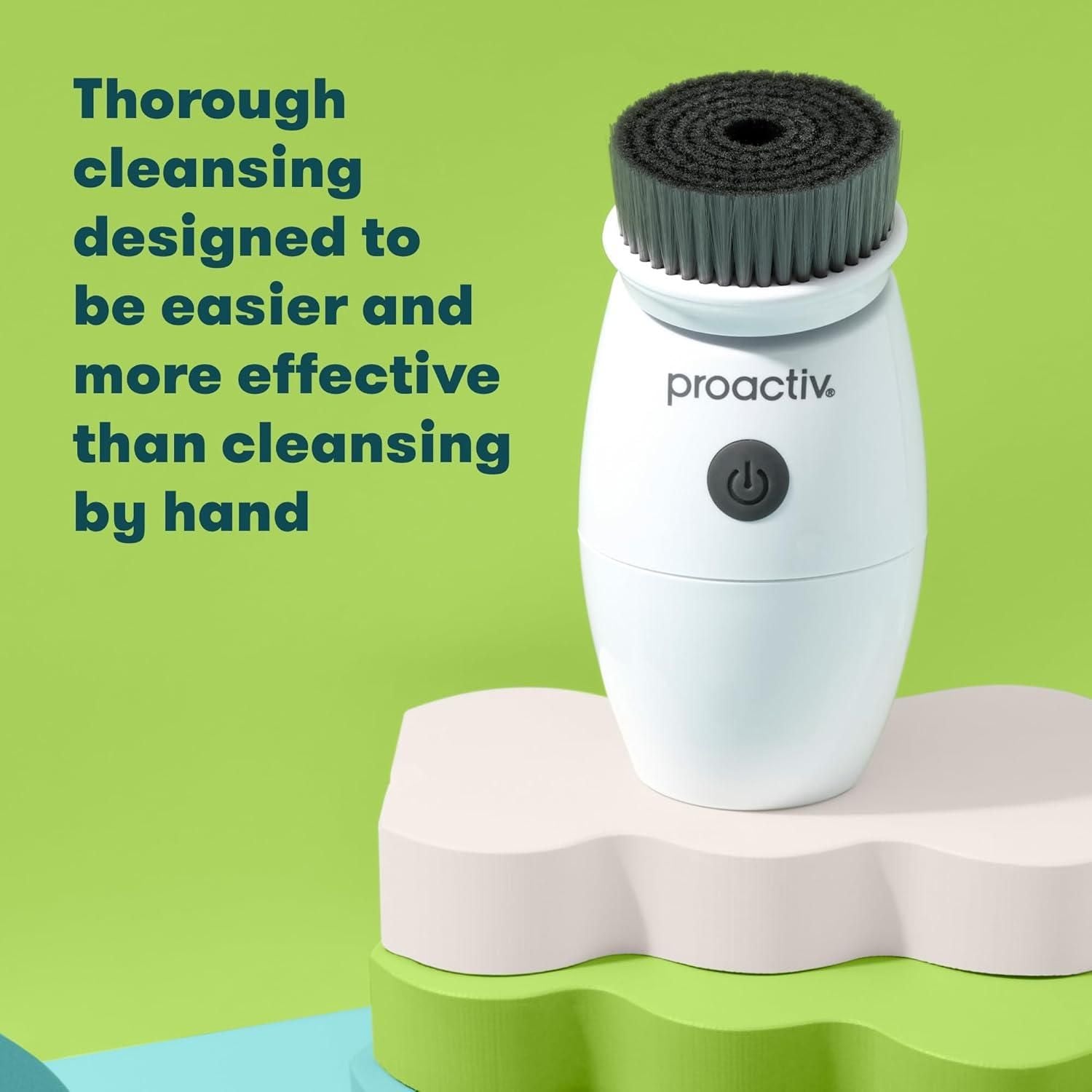 Proactiv Charcoal Facial Cleansing Brush - Spin Brush Exfoliator and Facial Scrubber