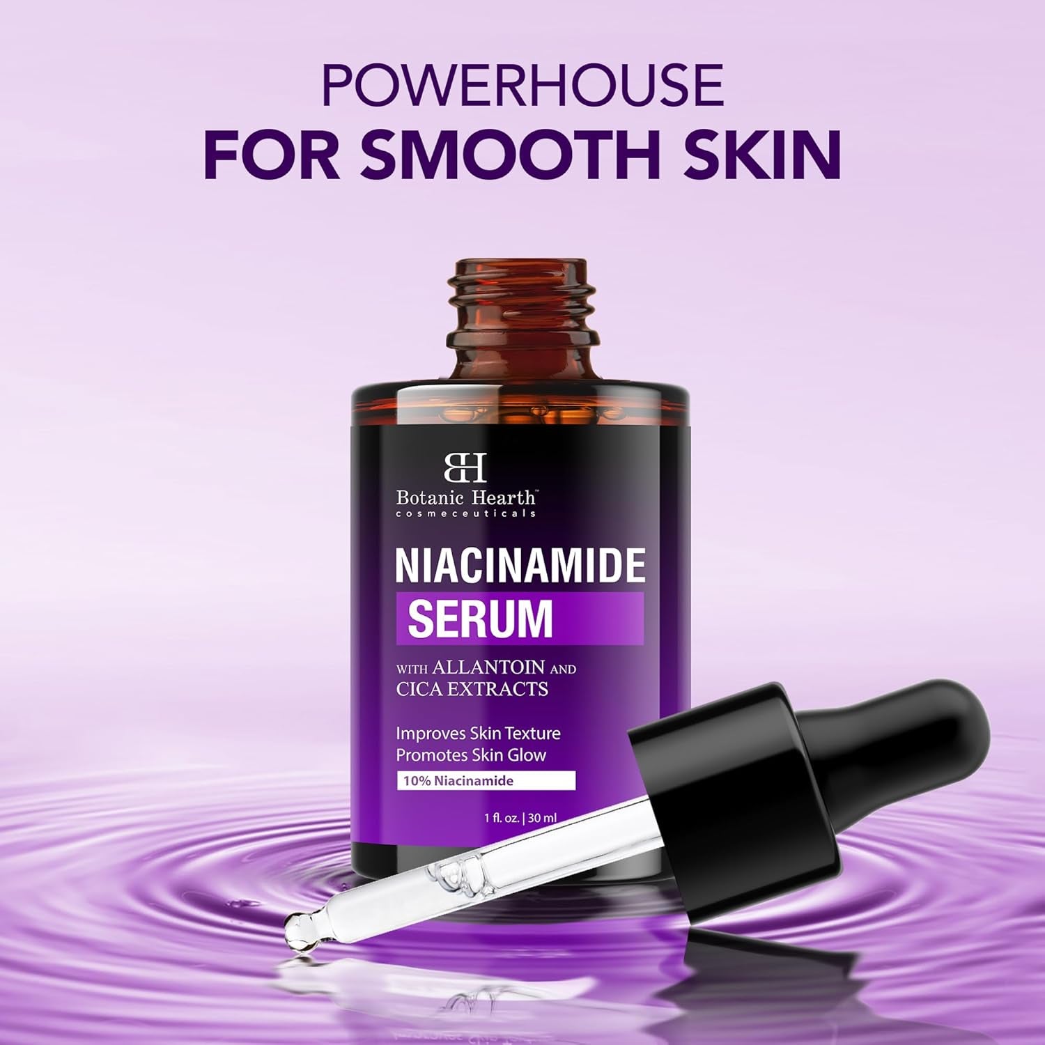 Botanic Hearth Niacinamide Serum – 30ml | Pore-Refining, Brightening Serum for Glowing, Even Skin