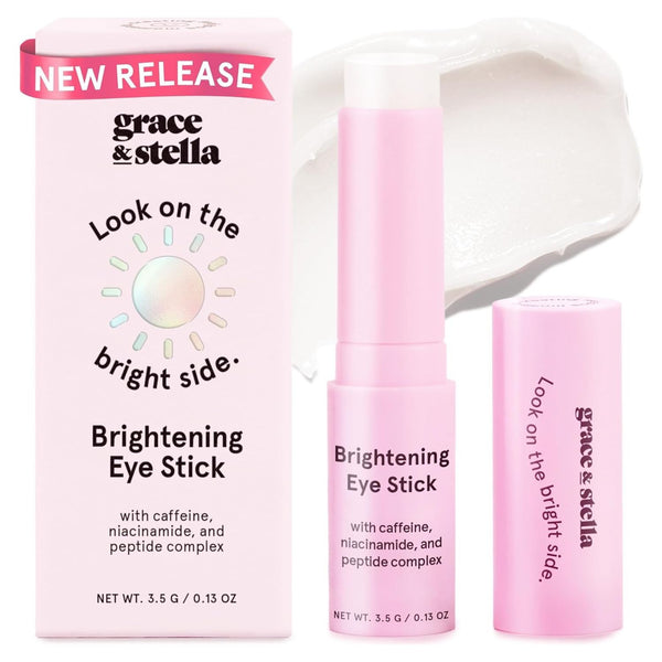 grace & stella Brightening Eye Stick (Caffeine) – 3.5g | Instantly Depuffs, Hydrates & Brightens Tired Eyes