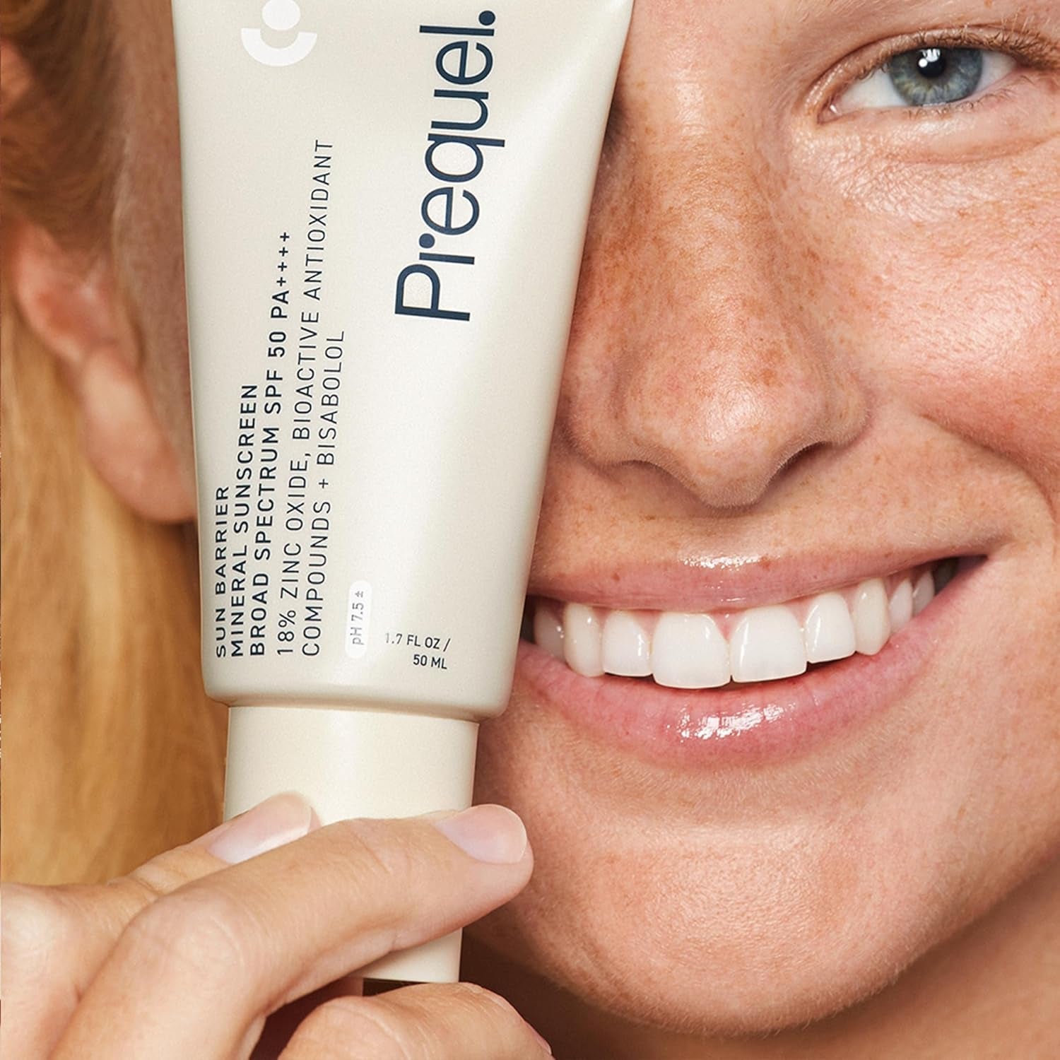 Prequel Sun Barrier Mineral Sunscreen Broad Spectrum SPF 50 PA++++ – 50ml | Lightweight, Soothing UVA/UVB Protection for Sensitive Skin