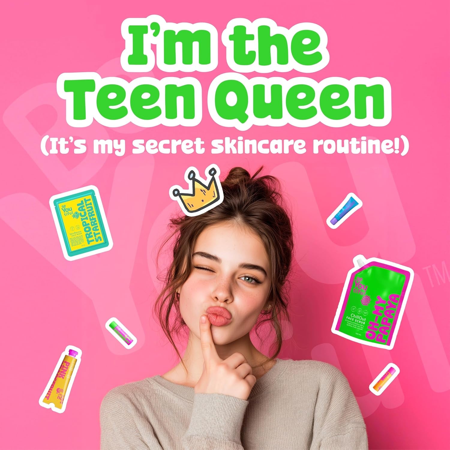 Chillout Gentle Acne Cleansing Face Wipes with Salicylic Acid for Teens and Kids, Valentines Day Gifts for Teen Girls, 60 Facial Pads, Vegan, Tea Tree & Chamomile