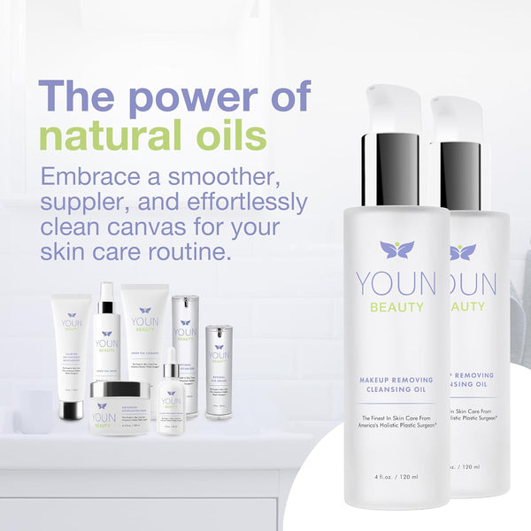 YOUN Beauty MakeUp Removing Cleansing Oil – 120ml | Hydrating & Gentle Double Cleanse
