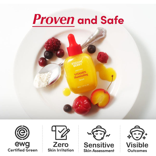 EQQUALBERRY Vitamin Illuminating Serum  1.01Oz - 30ml – Brightening & Hydrating Serum for Radiant Skin