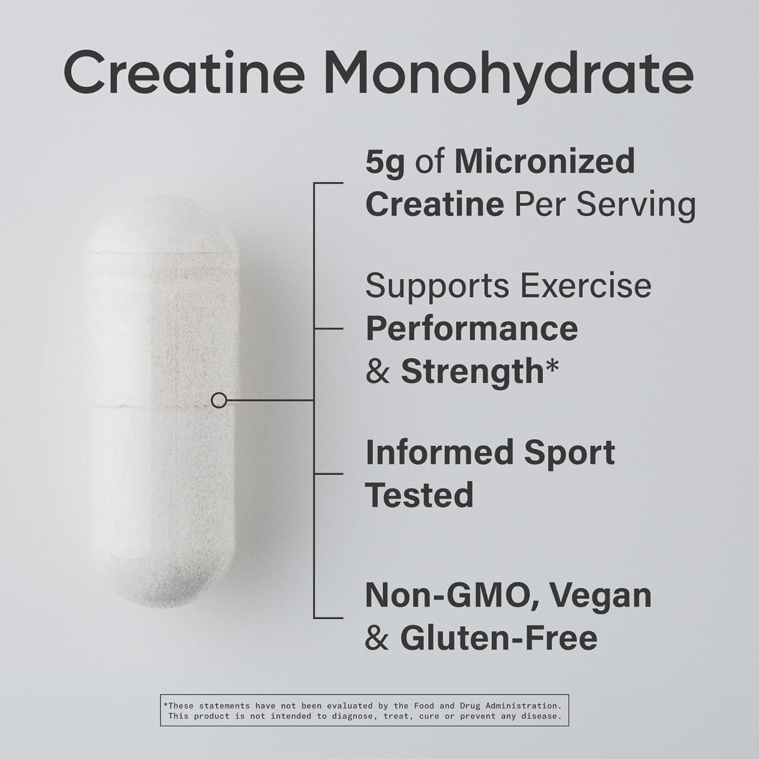 Sports Research Creatine Monohydrate Capsules – 120 Capsules (30 Servings) | 5g Vegan Creatine | Boost Strength, Lean Muscle & Recovery 