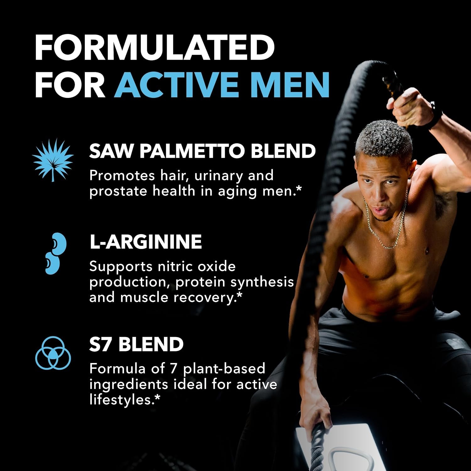 HAVASU NUTRITION Saw Palmetto Active Male – 60 Capsules | Prostate, Performance & Hair Support