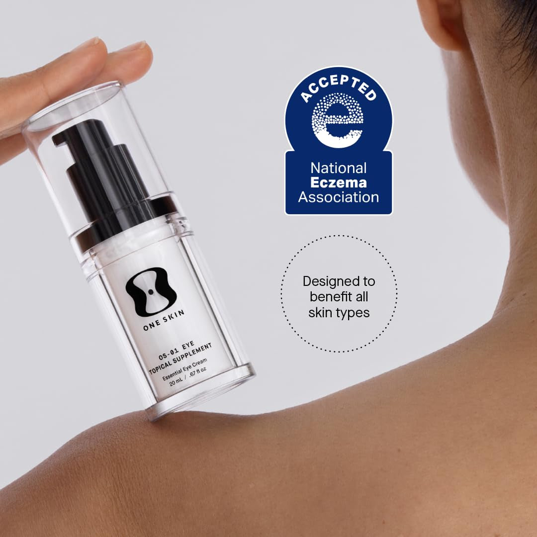 OneSkin OS-01 EYE Topical Supplement Essential Eye Cream – 20ml | Targets Fine Lines, Puffiness & Signs of Aging