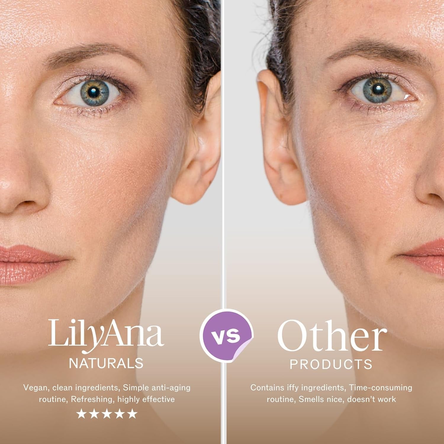 LilyAna Naturals Plumping And Hydrating Caffeine Eye Cream – 30g | Brightens, Depuffs & Firms Tired Eyes