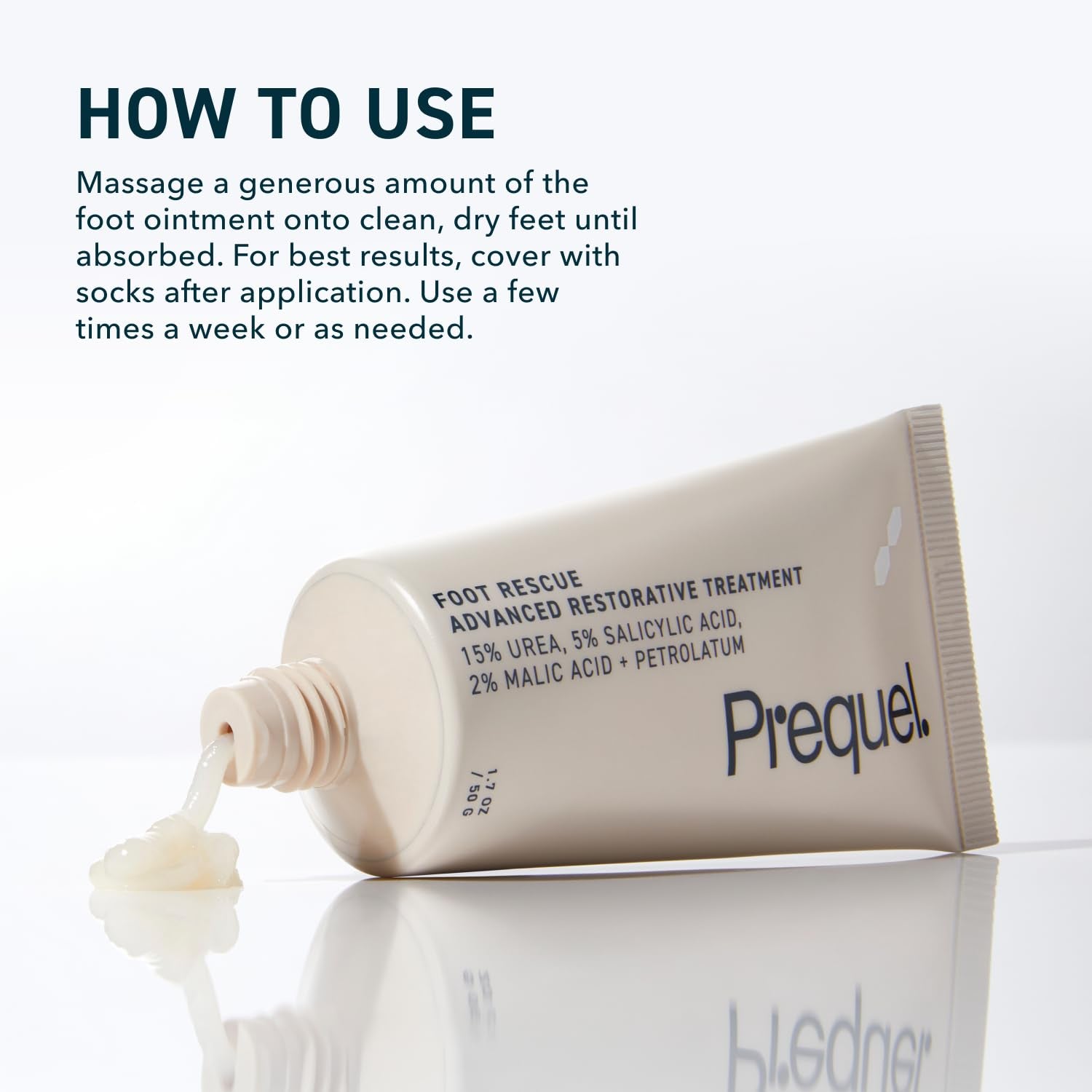 Prequel Foot Rescue, Advanced Restorative Treatment – 50g | Intensive Care for Dry & Cracked Feet