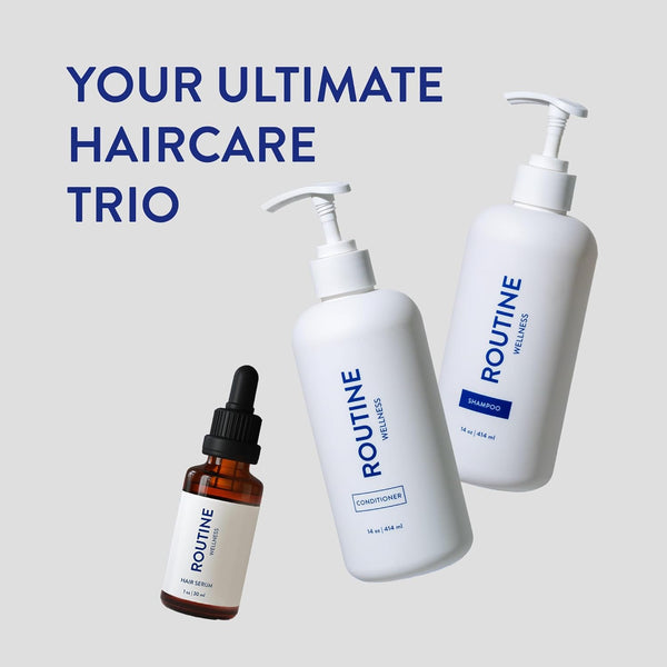 Routine Wellness Hair Serum – 30ml | Strengthens Thinning Hair & Nourishes Scalp | Rosemary, Argan & Tea Tree Oil