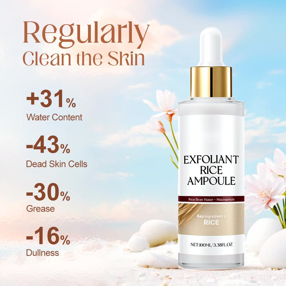 Oputemon Exfoliant Rice Ampoule Duo (Black & White) – 2 x 100ml | Gentle Exfoliation & Radiance Boost