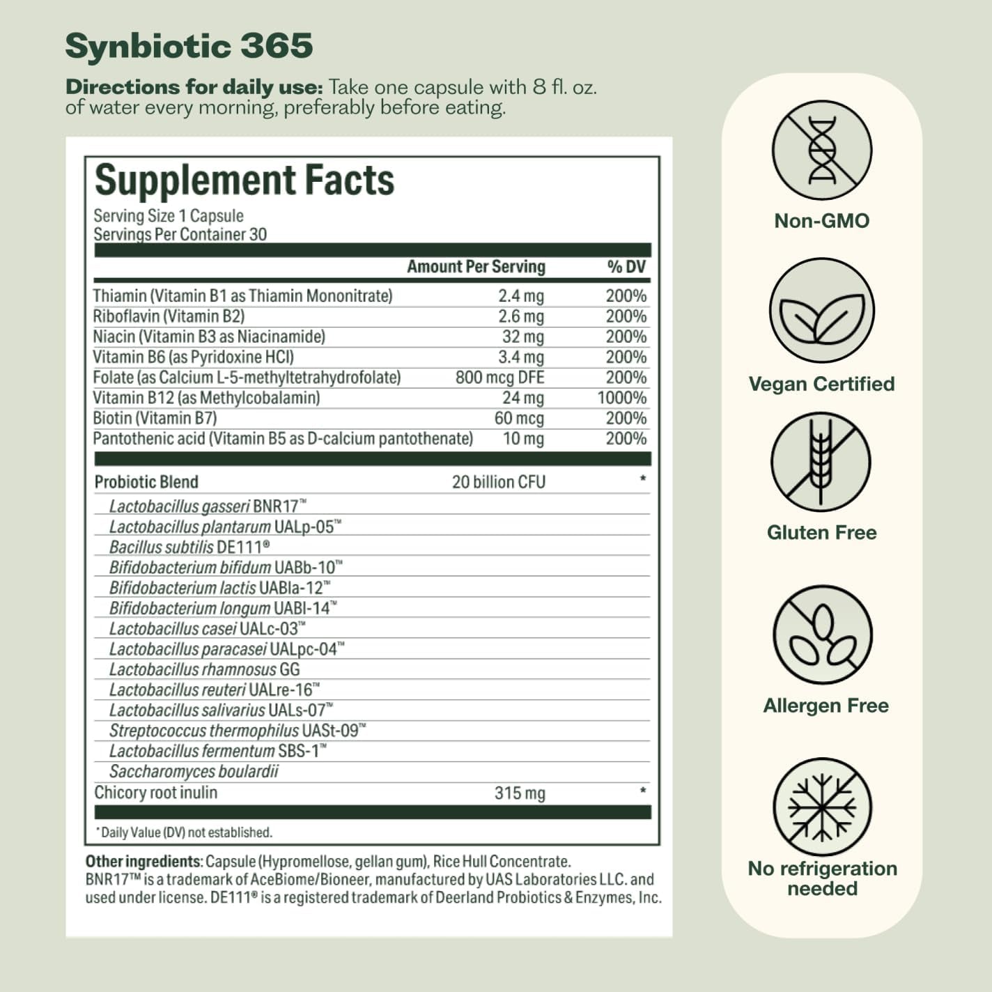Nature M.D. Synbiotic 365 – 30 Capsules | Gut Health, Immunity & Weight Management Support
