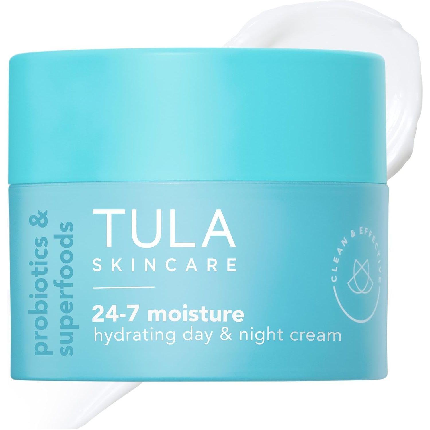 TULA SKINCARE 24-7 Moisture Hydrating Day & Night Cream (Regular) – 43g | Lightweight, Nourishing Moisturizer
