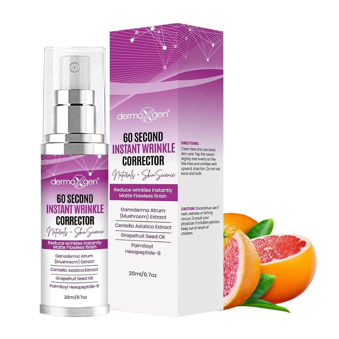 DERMAXGEN 60 Second Instant Wrinkle Corrector – 20ml | Instant Lifting & Firming Treatment for Fine Lines & Eye Bags