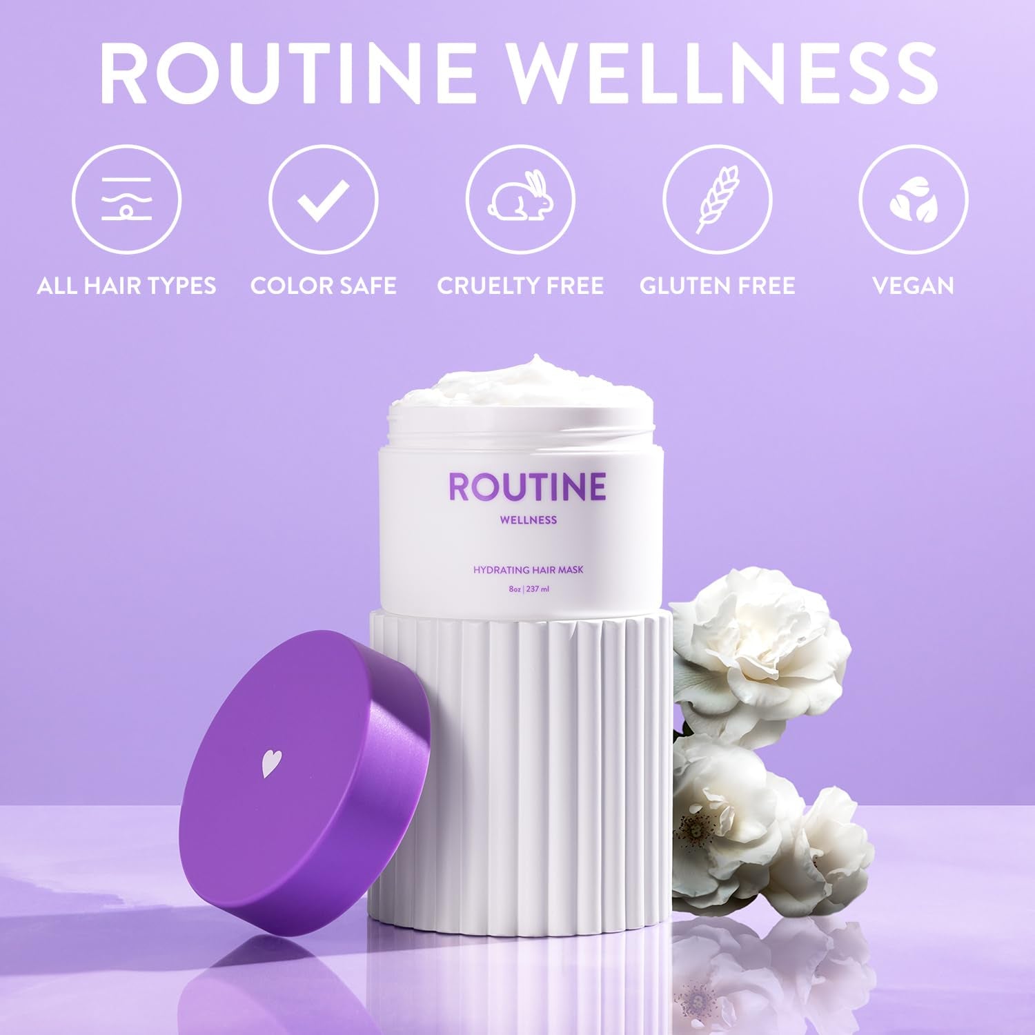 Routine Wellness Hydrating Hair Mask - Coconut & Vanilla, 237ml