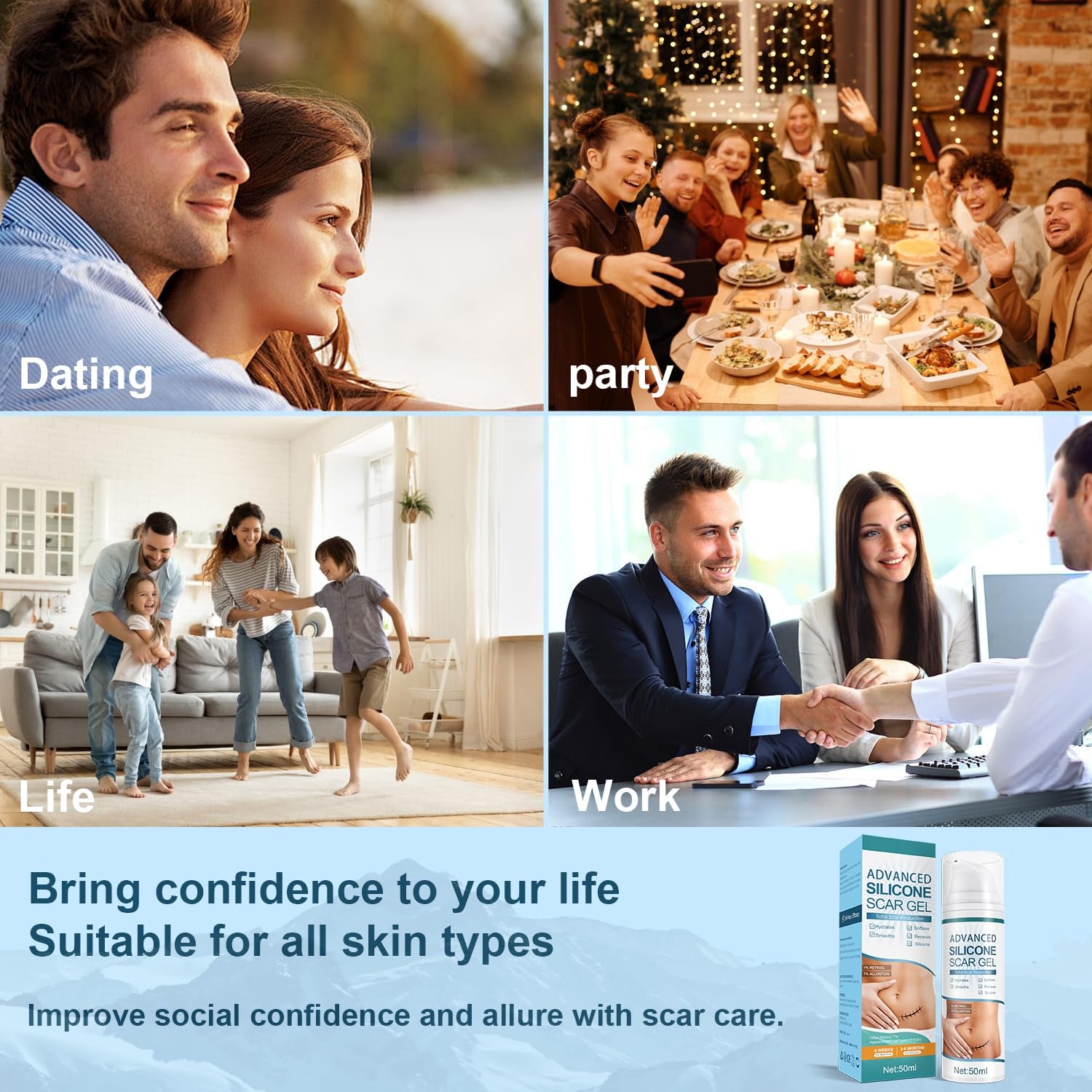 Mitgary Advanced Silicone Scar Gel - 50ml