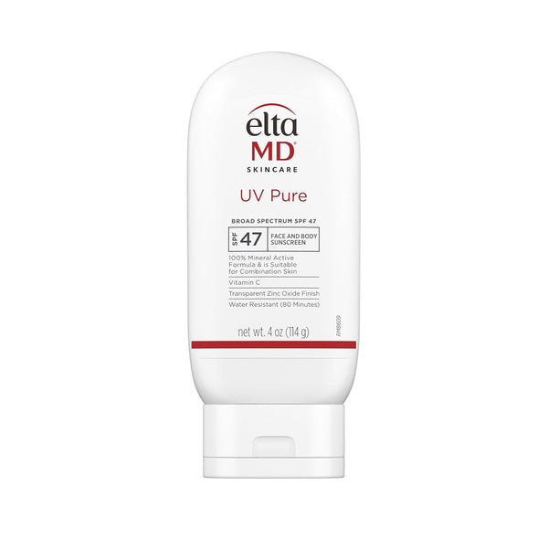 EltaMD UV Pure SPF 47 Face and Body Sunscreen – 114g | Gentle Mineral Sunscreen for Kids & Adults