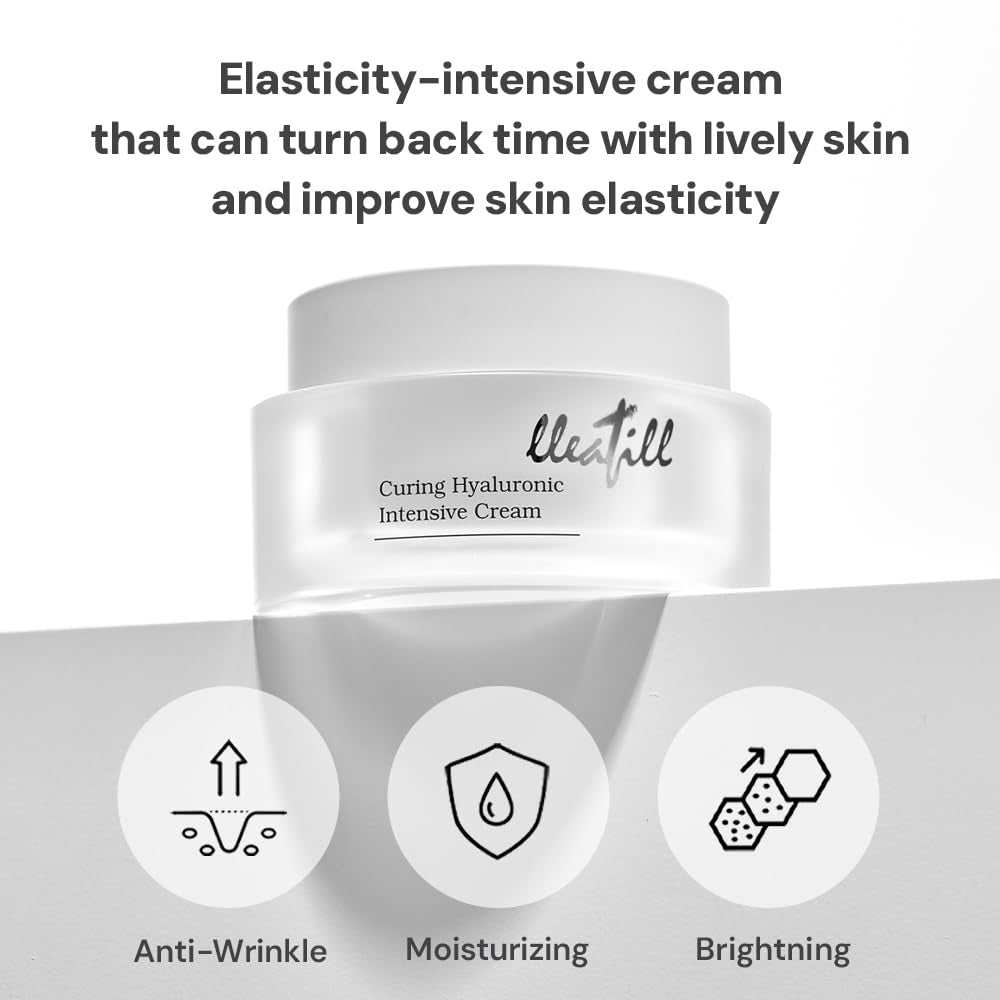 lleafill Curing Hyaluronic Intensive Cream – 50ml | Deep Hydration & Firming Anti-Aging Moisturizer