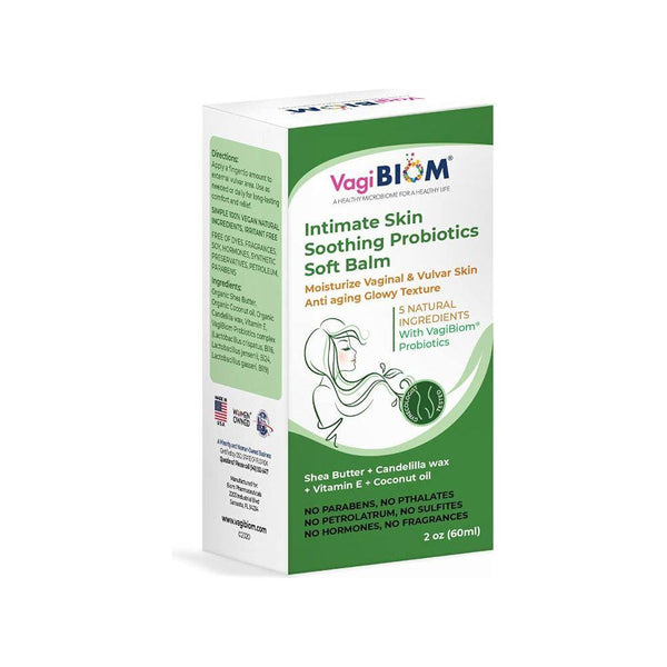 VagiBiom Intimate Skin Soothing Probiotic Soft Balm – 60ml | Nourishing Relief for Feminine Comfort