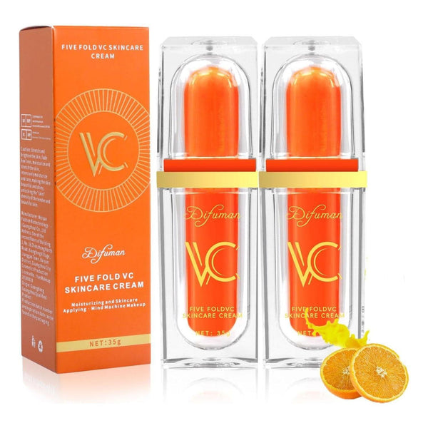 Kaemgyyd Five Fold VC Skincare Cream – 35g (2-Pieces) | Brightening, Firming & Natural Tone-Up Effect