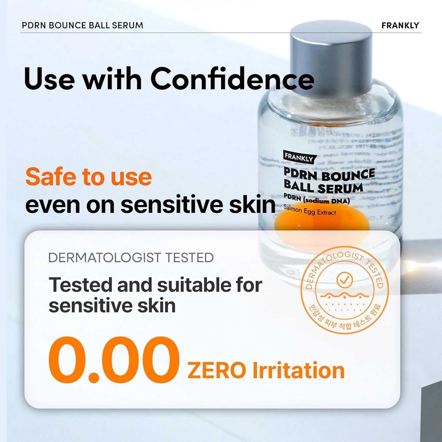 FRANKLY PDRN Bounce Ball Serum – 30ml | Firming, Plumping & Anti-Aging with Salmon DNA Technology