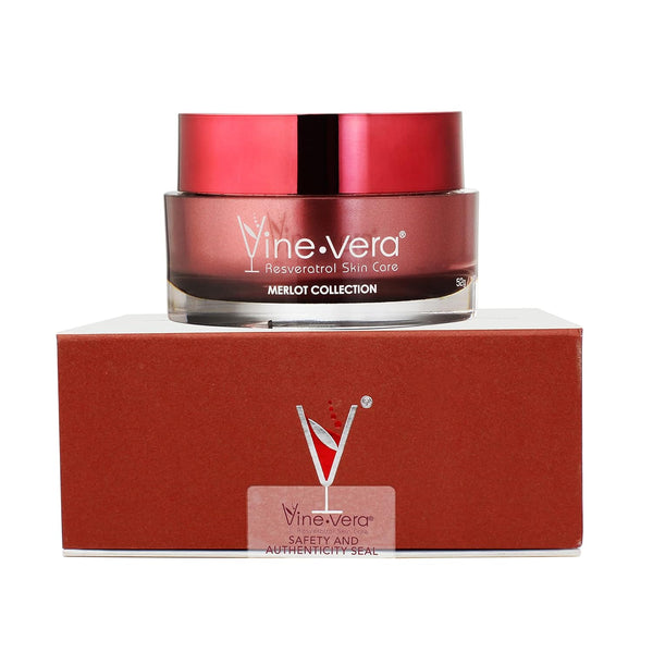 Vine Vera Resveratrol Skin Care Merlot Collection Day Cream – 52g | Anti-Ageing Hydration with Resveratrol
