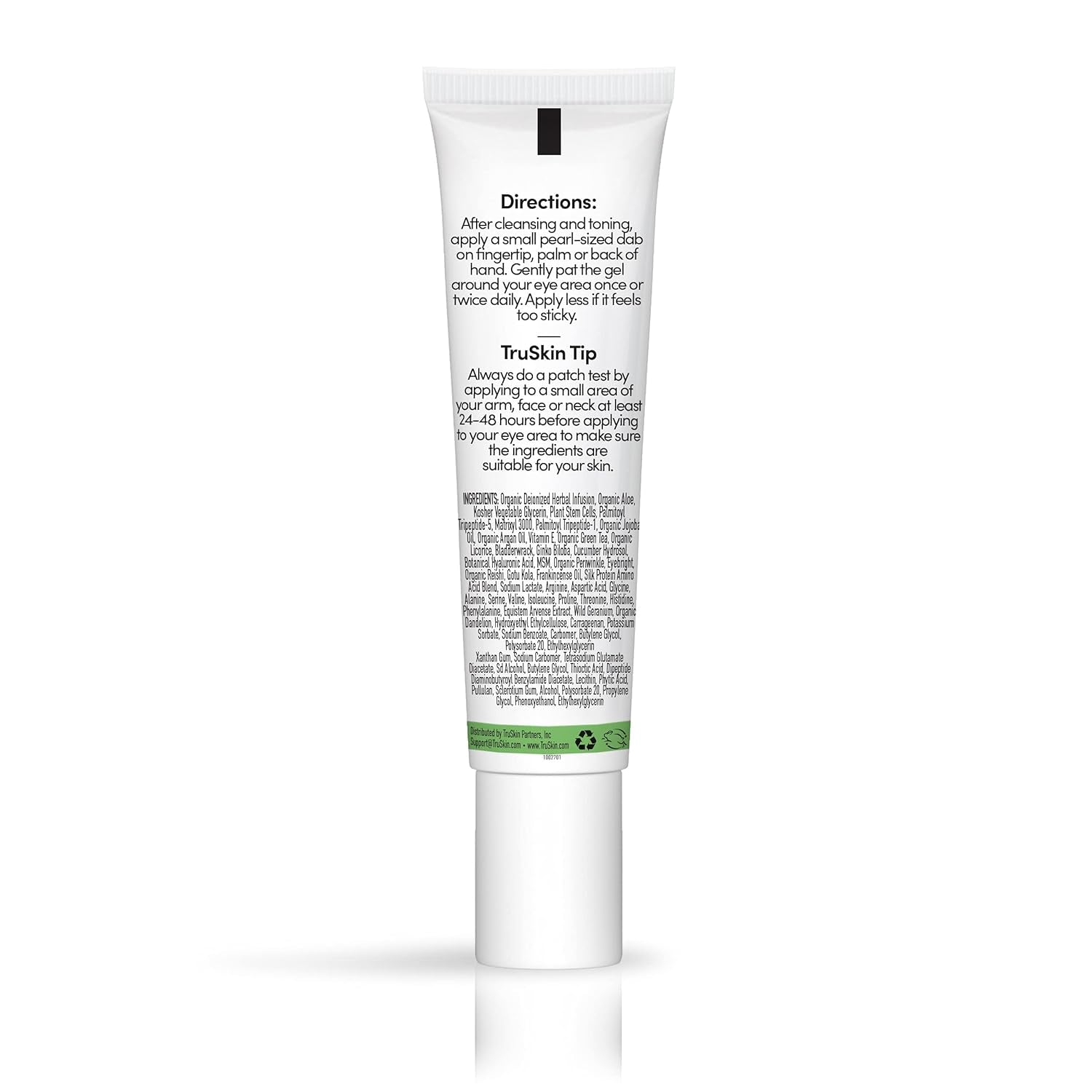TruSkin Peptide Eye Gel – 15ml | Brightening & Hydrating Eye Treatment for Dark Circles & Fine Lines