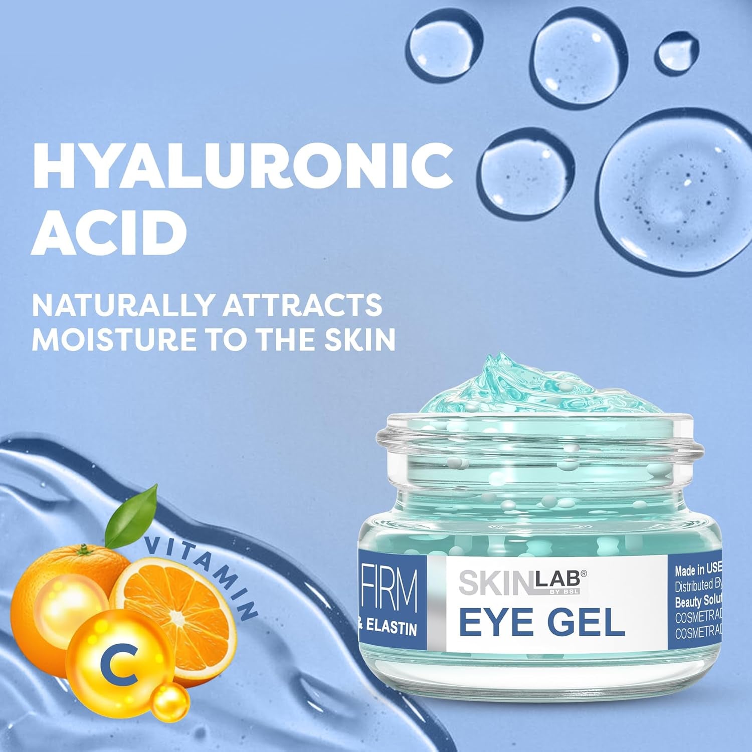 SKIN LAB BY BSL Lift and Firm Eye Gel – 15g | Brightening, Hydrating Eye Treatment for Fine Lines & Puffiness