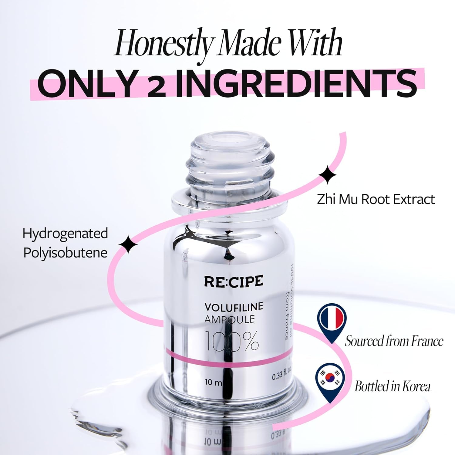 RE:CIPE Volufiline Ampoule 100% – 10ml | Firming & Plumping Concentrate