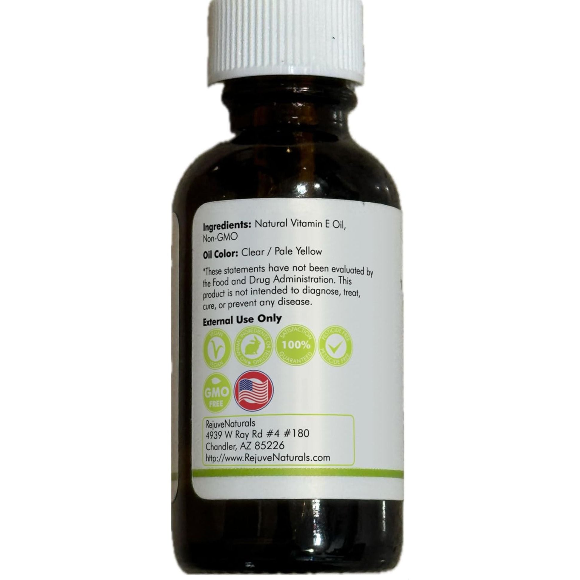 RejuveNaturals Vitamin E Oil – 60ml | Pure Antioxidant for Radiant, Youthful Skin