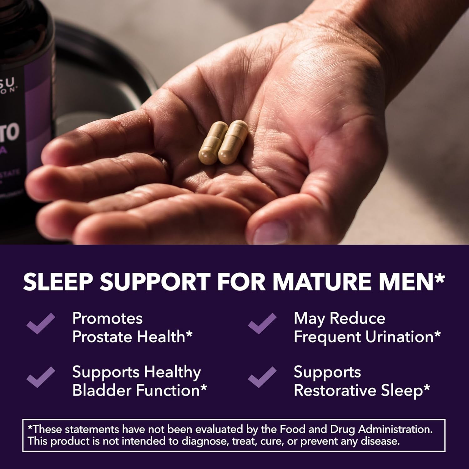 HAVASU NUTRITION Saw Palmetto PM Formula – 100 Capsules | Prostate Health & Restful Sleep Support