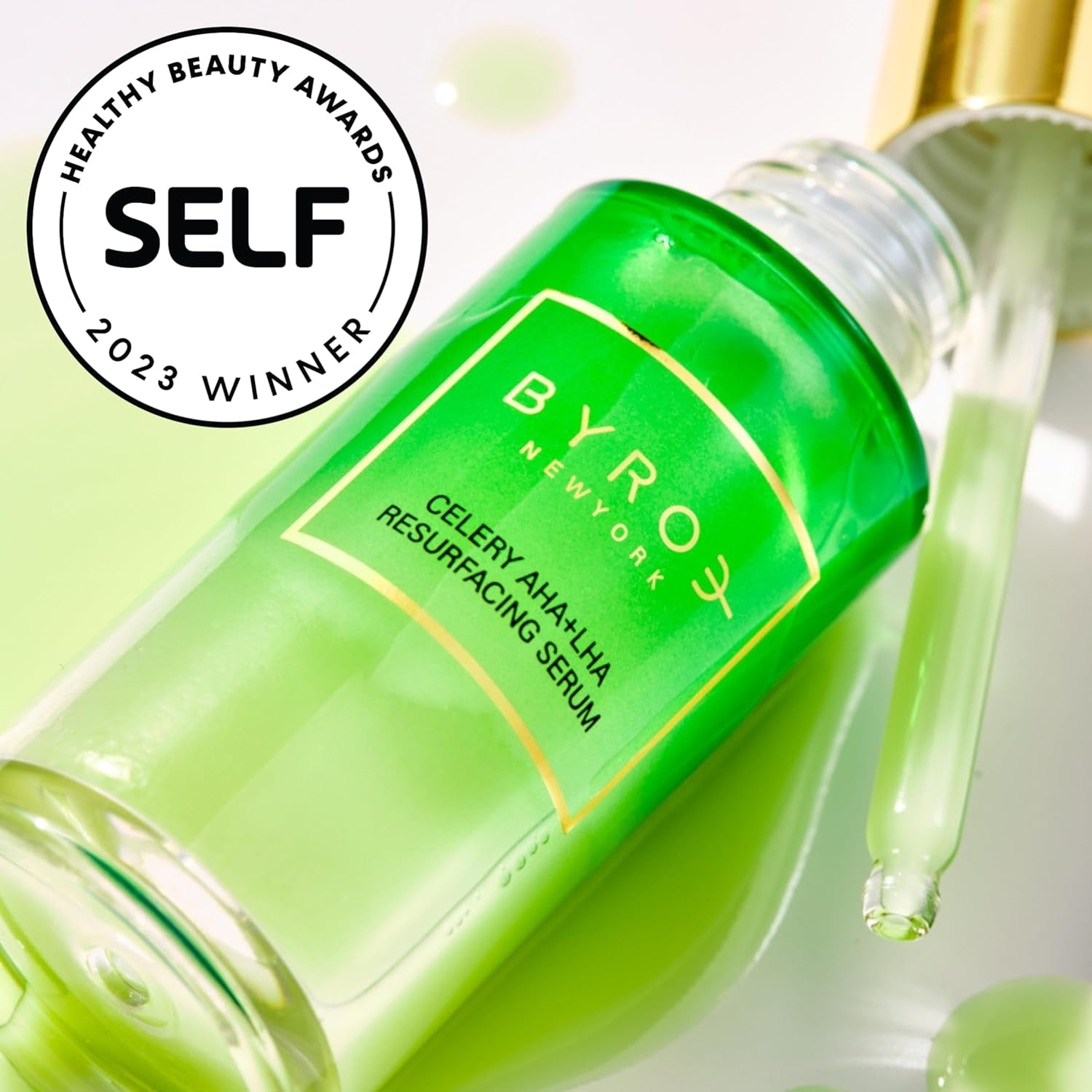 BYROE Celery AHA+ LHA Resurfacing Serum – 30ml | Gentle Exfoliating & Brightening Treatment