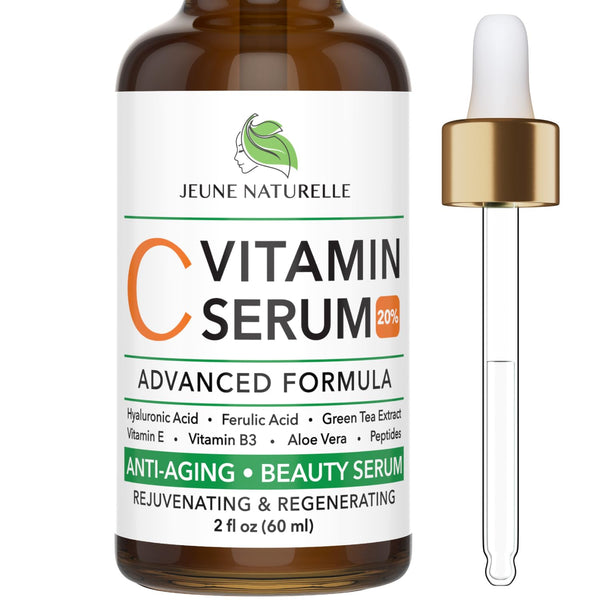 Jeune Naturelle Vitamin C Serum Advanced Formula – 60ml | Brightening, Firming & Hydrating Anti-Aging Serum