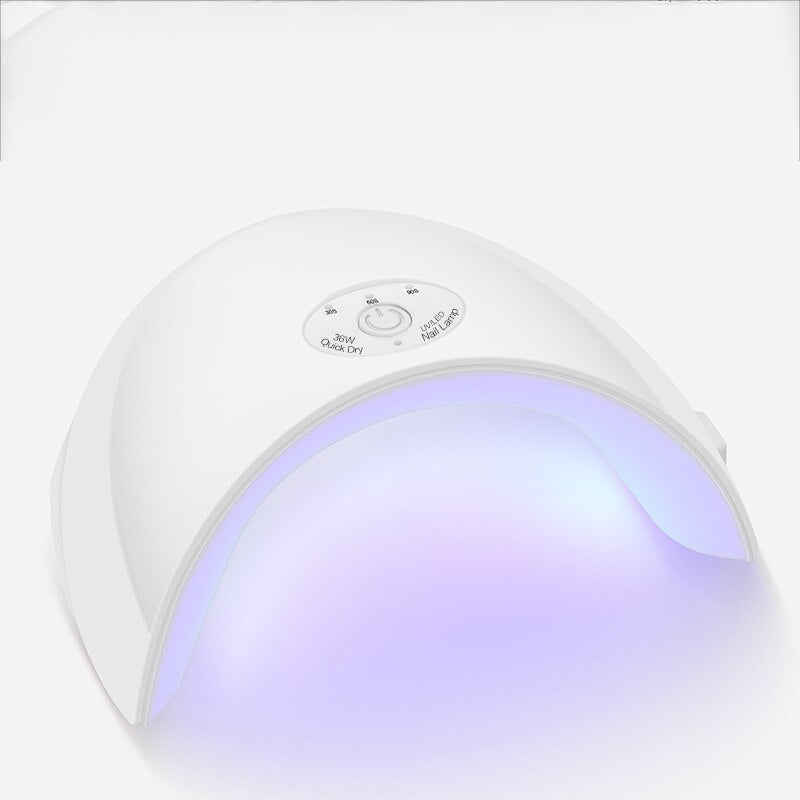 36W UV Lamp 12 Pcs LED Nail Dryer 60s Timer Fast Cure