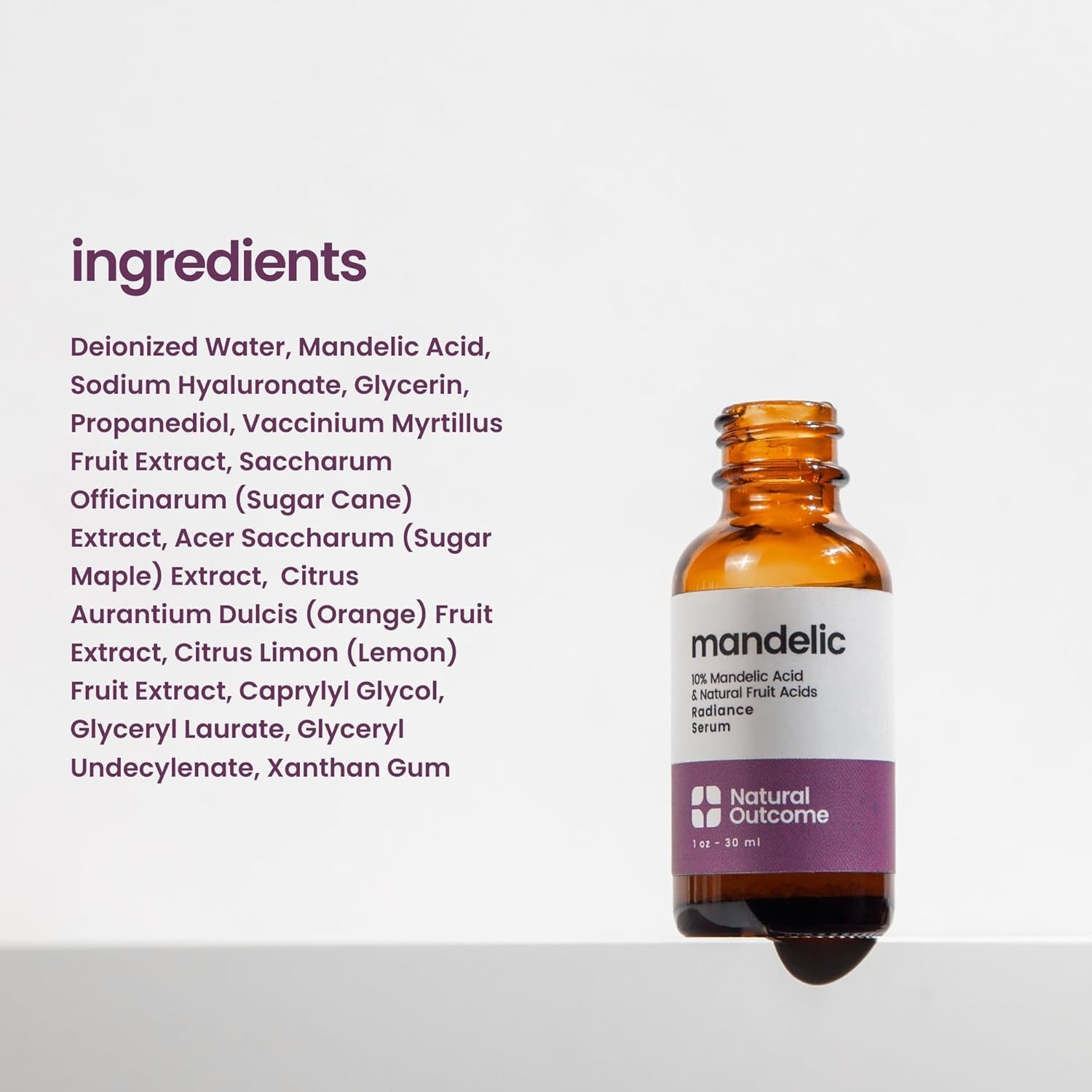 Natural Outcome Mandelic Radiance Serum - 30ml