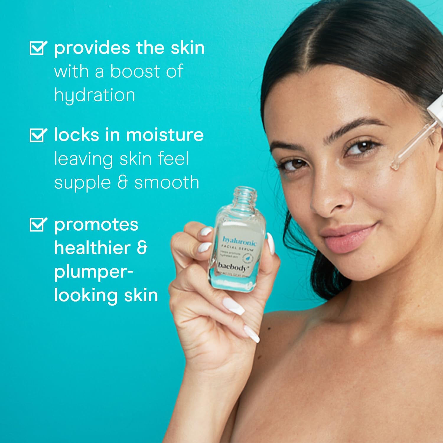 Baebody Hyaluronic Facial Serum – 30ml | Deep Hydration, Plumping & Anti-Aging with Vitamins C & E