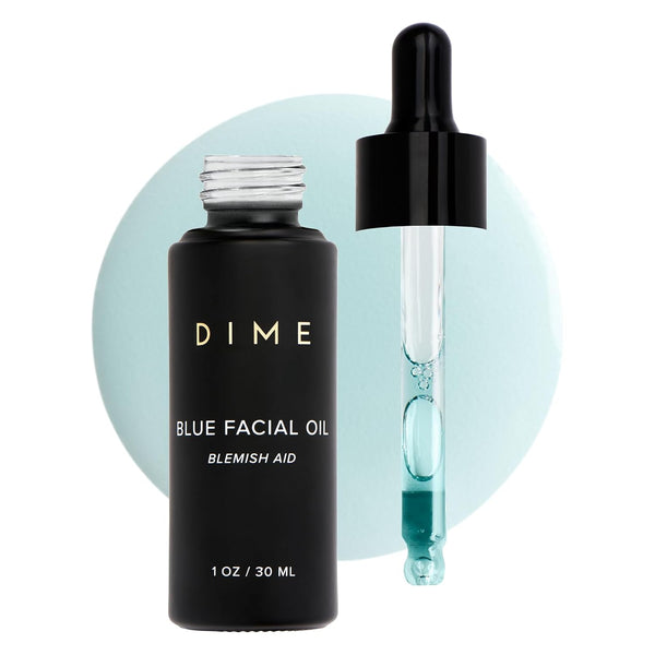 DIME Blue Facial Oil – 30ml | Calming Hydration & Blemish Relief with Blue Tansy & Rosehip
