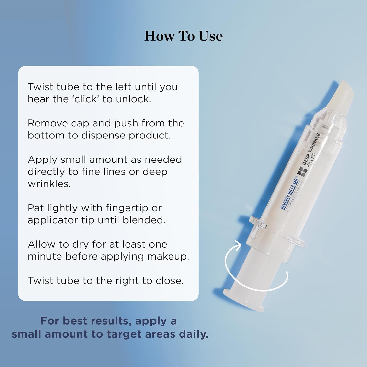 Beverly Hills MD Deep Wrinkle Filler – 4.7g | Instant Smoothing for Fine Lines & Deep Wrinkles