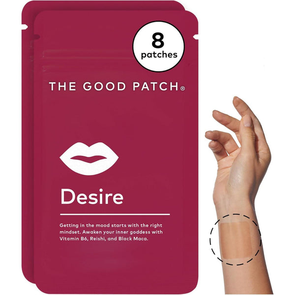 The Good Patch Desire – 8 Patches | Natural Libido Support with Maca, Ginseng & Reishi