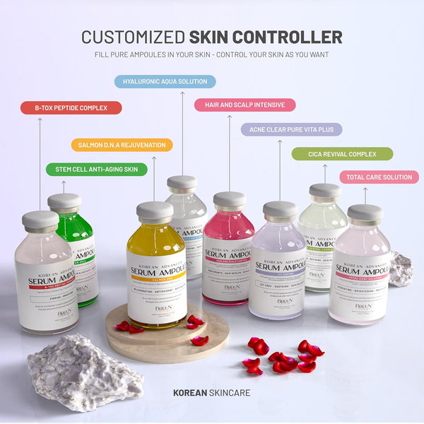 BRÜUN Korean Advanced Serum Ampoule Hair and Scalp Control – 35ml | Strengthens Roots, Stimulates Growth & Soothes Scalp