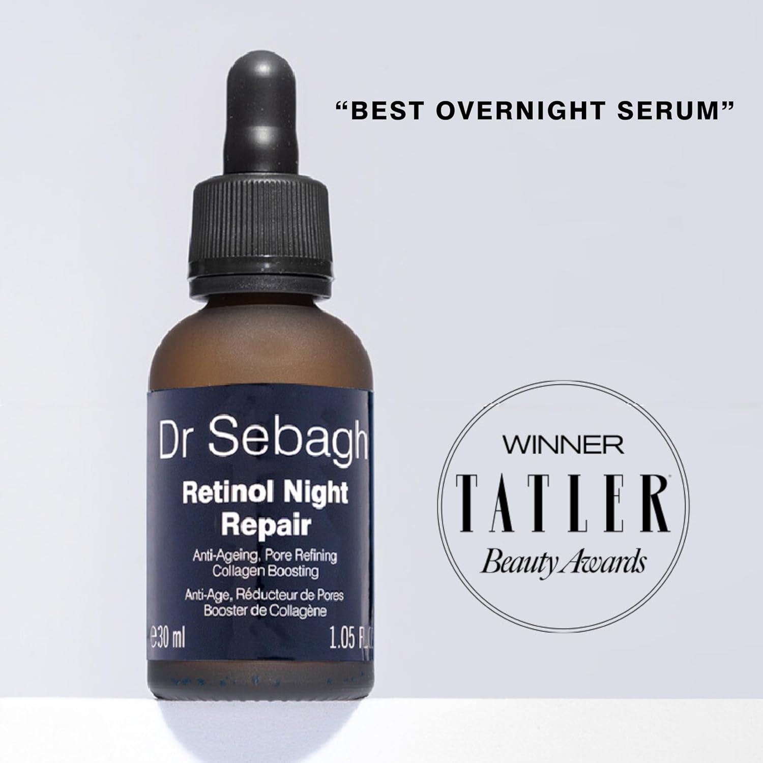 Dr Sebagh Retinol Night Repair – 30ml | High-Strength Overnight Serum for Radiance, Firmness & Dark Spot Correction