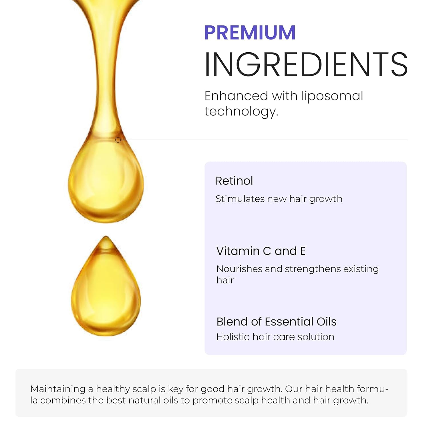 NOVA DERM INSTITUTE Hair We Come – 30ml | Ayurvedic Hair & Scalp Oil for Growth, Thickness & Shine