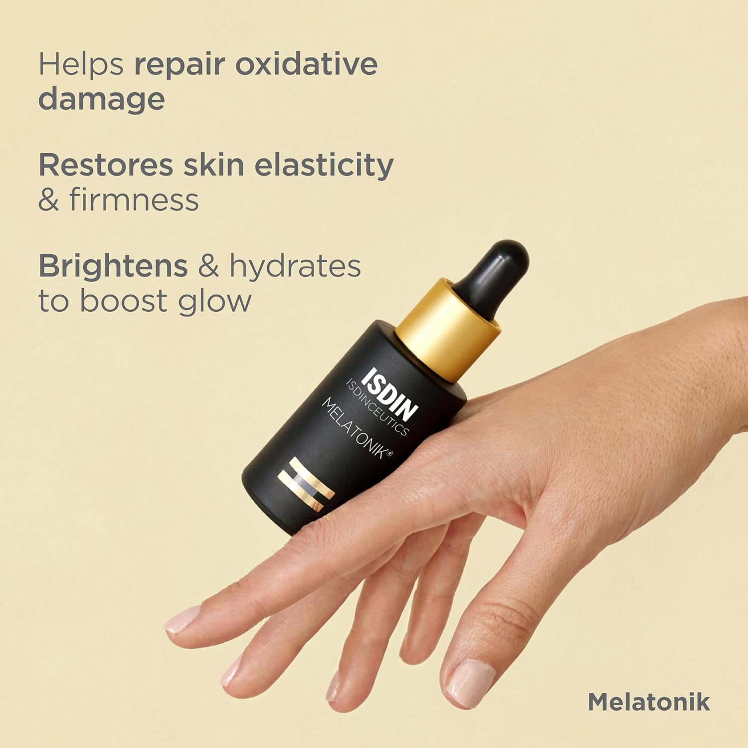 ISDIN Melatonik 3-in-1 Night Serum – 30ml | Repairs, Restores & Brightens While You Sleep