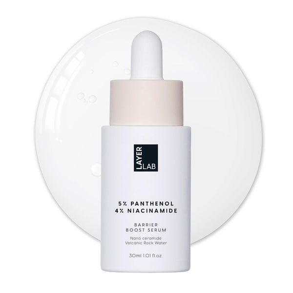 LAYERLAB 5% Panthenol 4% Niacinamide Barrier Boost Serum – 30ml | Strengthen Skin Barrier & Soothe Irritation