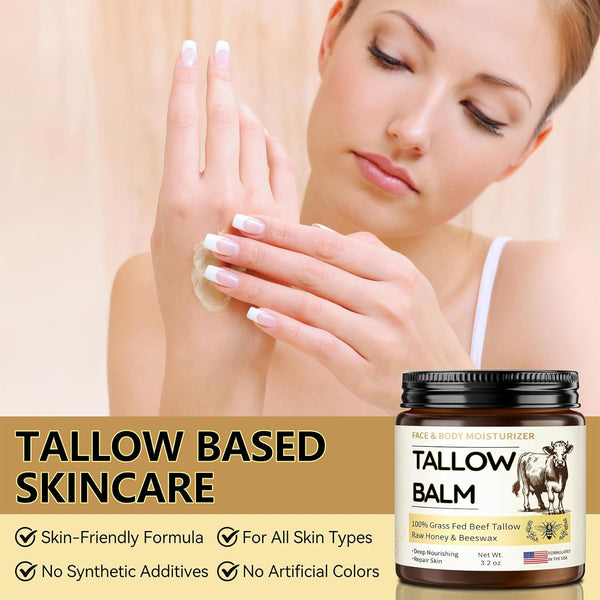 Veakoo Face & Body Moisturizer Tallow Balm – 91g | Deep Nourishment & Long-Lasting Hydration