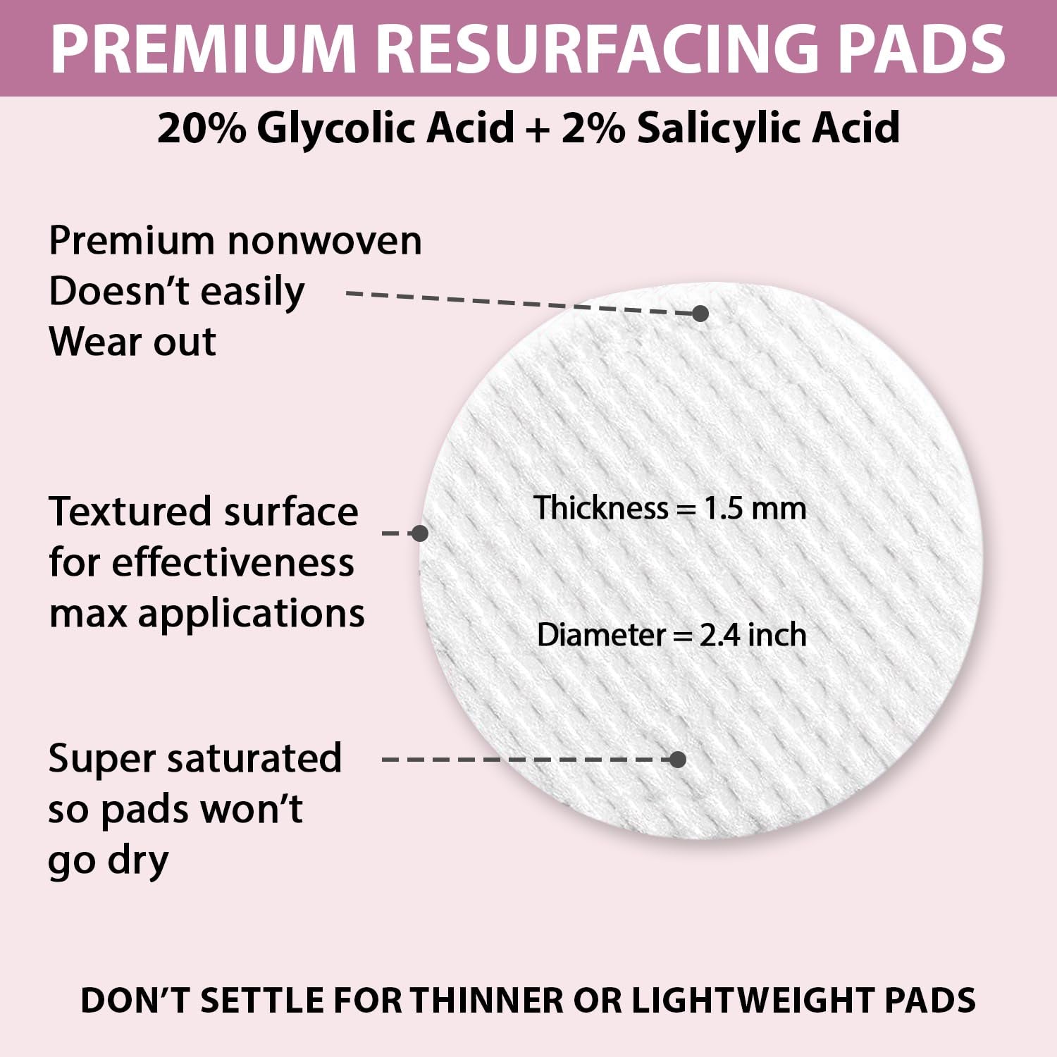 Care me Resurfacing Pads - 50 Pads