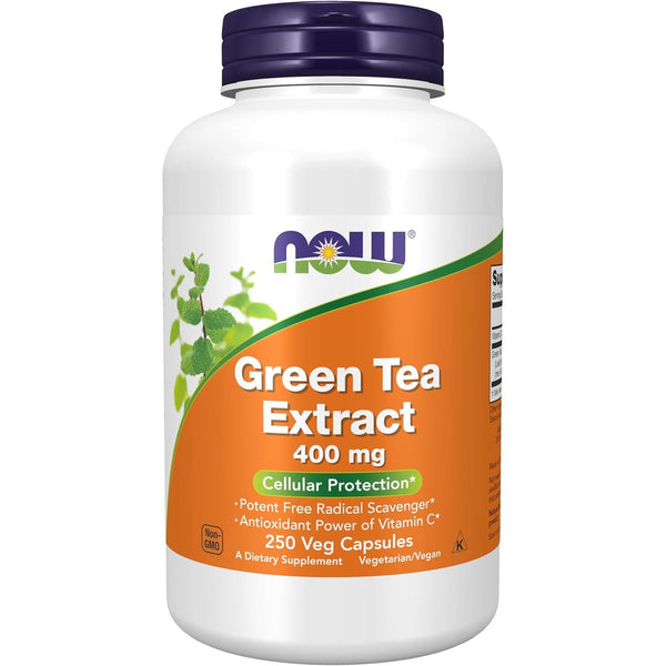 NOW Foods Green Tea Extract 400mg – 250 Capsules | Antioxidant & Metabolic Support
