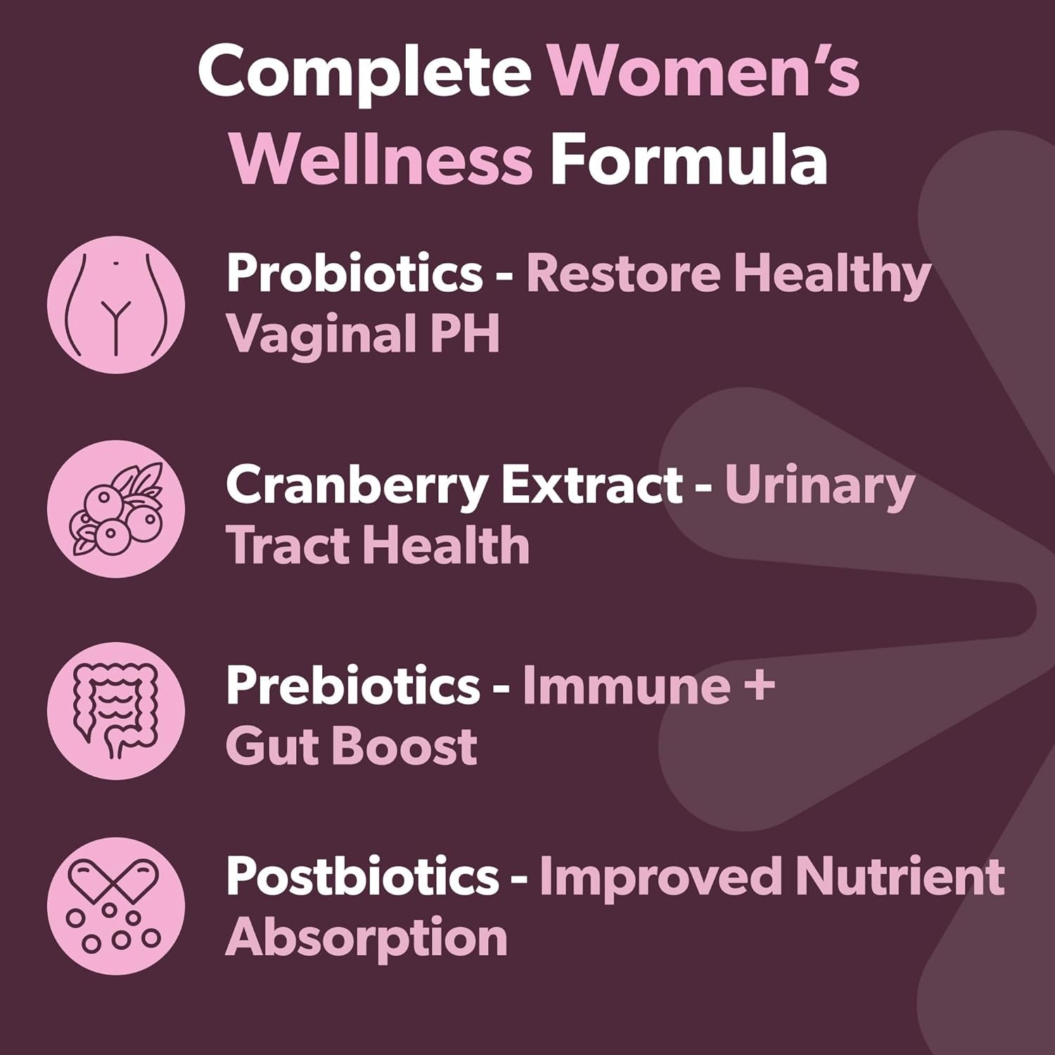 BIOMA Feminine HeaBIOMA Feminine Health Synbiotic + Urinary Tract Wellness – 60 Capsules (30-Day Supply) | Probiotic + Prebiotic + Cranberry Complex for Women’s Intimate & Hormonal Balancelth Synbiotic + Urinary Tract Wellness - 60 Capsules, 30 Day Supply